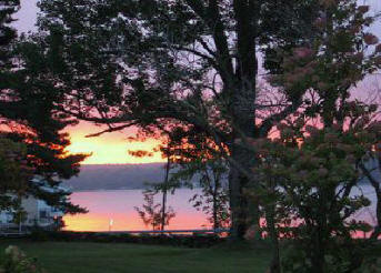 Mariaville Lake At Sunset